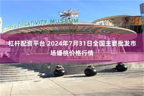 杠杆配资平台 2024年7月31日全国主要批发市场蟠桃价格行情