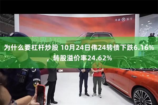 为什么要杠杆炒股 10月24日伟24转债下跌6.16%，转股溢价率24.62%