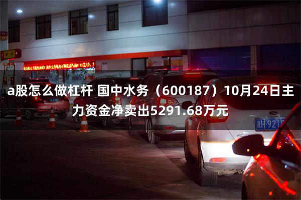 a股怎么做杠杆 国中水务（600187）10月24日主力资金净卖出5291.68万元