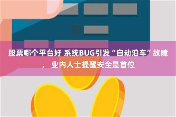 股票哪个平台好 系统BUG引发“自动泊车”故障， 业内人士提醒安全是首位